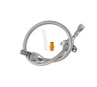 Jauge de Transmission Flexible en acier inoxydable, 530 Mm, Compatible avec GM TH 400 TH 350 Turbo SBC BBC 350 400(Silver)