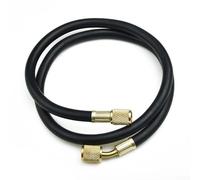 Jauge de tuyau de charge de réfrigération 91,4 cm AC 600 PSI pour systèmes CVC, 0,6 cm SAE, compatible avec R410a R134a R22 R12 R502, noir