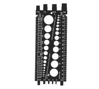 Jauge de Vis de Boulon D'écrou, Dimensionneur de Boulon Compact et Léger, Marquage Clair et Précis, Construction Robuste, Conception Intégrée pour Garage D'atelier avec Trous et