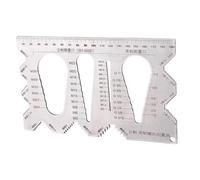 Jauge De Vis Pour Mesure,Outil De Mesure Précis Et Portable Pour Boulons Métriques Et Impériaux | Jauge d'Identification de Taille de Vis Industrielle,Pour Les Projets, L Atelier, Le Travail En Exteri