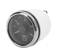 Jauge de Voltmètre Marin, 52 Mm Jauge de Tension Marine Pointeur 8-16V Voltmètre étanche Voltmètre Marin Jauge de Tension de Bateau avec Rétro-éclairage 7 Couleurs pour Bateau RV Car(Le Noir)