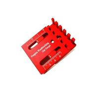 Jauge d'écart pour le travail du bois, règle en alliage d'aluminium pour une mesure précise des articulations et des tenons, mini outil de mesure rouge