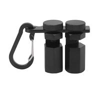 Jauge d'Échelle en Alliage d'Aluminium, Bouton pour Carré d'Équerrage, Outil de Traçage pour Limons d'Escalier - Serrage Stable, Précision Perpendiculaire, Usage Compact et Durab (Noire)