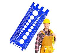 Jauge D'écrous Et De Boulons - Correspondance De Filetage De Précision, Conception Métallique Compacte, Vérification De Plusieurs Tailles, Identification Des Écrous De Vis | Mesure Portative Pour L'ou