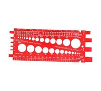 Jauge D'écrous Et De Boulons - Correspondance De Filetage De Précision, Conception Métallique Compacte, Vérification De Plusieurs Tailles, Identification Des Écrous De Vis | Mesure Portative Pour L'ou