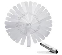 Jauge d'épaisseur à 32 lames, jauge d'épaisseur de jauge de valve, jauge de valve de 0,02 à 1,0 mm, double marquage métrique et outil de mesure impériale pour mesure de goupille large épaisseur