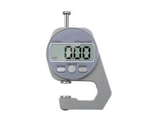 Jauge d'épaisseur à affichage numérique 0-10 mm avec 3 têtes de mesure (plat/coude/pointue) pour métal, papier, tissu - Corps en alliage d'aluminium, pointes en acier inoxydable, compatible avec