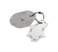 Jauge d'épaisseur conique, Jauge de soudage en acier inoxydable avec jauges d'épaisseur for un angle 60 à 90 degrés et une inspection des soudures(2 Pcs weld set)