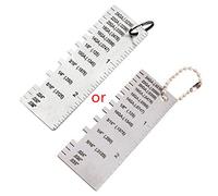 Jauge d'épaisseur de feuille de rechange/métal en acier inoxydable - Jauge de soudure plaquée taille - Règle d'inspection - Accessoire coupeur