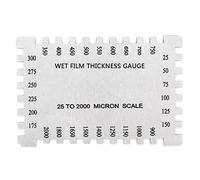 Jauge d'épaisseur de film humide de haute précision en acier inoxydable 25 ~ 3000 um peigne échelle mil pour peinture Vanish jauge d'épaisseur Kta