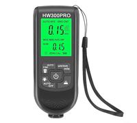Jauge d'épaisseur de revêtement numérique portable avec ultra haute résolution et modes de mesure pour une analyse précise de la peinture et du revêtement (noir)