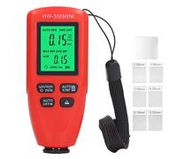 Jauge d'épaisseur de revêtement pour la mesure du placage métallique et du film de peinture - Détection automatique du substrat pour l'acier, l'aluminium et le cuivre - Mesureur (Rouge)