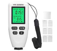 Jauge d'épaisseur de revêtement pour la mesure du placage métallique et du film de peinture - Détection automatique du substrat pour l'acier, l'aluminium et le cuivre - Mesureur (Blanche)