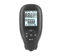 Jauge d'épaisseur de revêtement testeur Film peinture voiture affichage LCD jauge manuelle for voitures outils mesure 0-2000um, Unité Logique(Zwart)