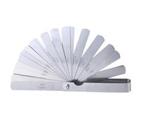 Jauge d'épaisseur en acier inoxydable double marquage métrique et impériale 0,03-1 mm 32 pièces jauge d'épaisseur en acier inoxydable standard SAE et métrique