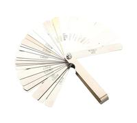 Jauge d'épaisseur Jauge d'épaisseur à 32 lames for le réglage du protecteur de lame, des endroits difficiles d'accès, des jeux de poussoirs et des jeux de roulements.