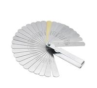 Jauge d'épaisseur Jauge d'épaisseur courbée à 16 arêtes de 0,127 à 0,508 mm Jauge d'épaisseur à 32 arêtes en acier inoxydable métrique de 0,04 à 0,88 mm(16 Blades)
