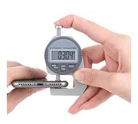 Jauge d'épaisseur, jauge d'épaisseur en centiles de lecture LCD numérique Tête de mesure plate 0-12.7mm/0.5"0.01mm/0.0005"