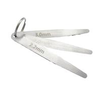 Jauge d'épaisseur, jeu de cales d'épaisseur, 2mm 2.2mm 3.0mm Jauge d'épaisseur 3 Lames Épaisseur Écart Jauge d'épaisseur Mesure métrique Réglage Règle Outil de mesure en acier,Impérial et métrique
