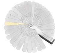 Jauge d'épaisseur, jeu de cales d'épaisseur, 32 Lames en de marquage métrique/impérial, pour la mesure de l'espace libre Largeur/Épaisseur tailles