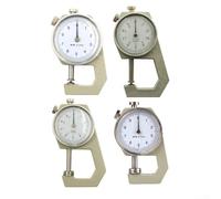 Jauge d'épaisseur manuelle précise pour cuir et bijoux avec construction en métal adaptée pour le papier, le fil, le film fin et les feuilles métalliques (pointe de 0 à 20 mm)