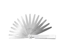 Jauge d'épaisseur mesure 0.02-1mm jauge de remplissage 360 degrés acier de mesure amovible pliable réglable cale de soupape de poussoir(TO000974)
