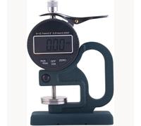 Jauge d'épaisseur numérique 0-12,7 mm, résolution de 0,01 mm avec grande sonde de 30 mm, écran LCD, coque en aluminium pour éponge, papier, cuir, carton