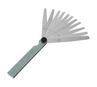 Jauge D'épaisseur pour Mesure Précise en Acier Inoxydable 0,02-1,00mm | Outil Compact et Portable, Usage en Réparation Automobile, Finition Argenté, Lecture Fiable des Écarts