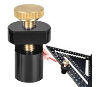 Jauge d'escalier carrée à charpente - Outil de jauge d'escalier en d'aluminium | Bloc de limite de Table de travail du bois, butées carrées de cadre de menuiserie de 19mm pour règle à Angle dr