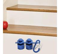 Jauge d'escalier hexagonale robuste pour les configurations de chevaliers, avec alliage d'aluminium et prise en main sûre (bleu)
