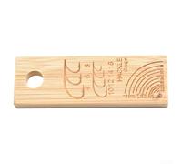 Jauge d'étau en bois pour hameçon et hackle, outil de tige rotative pour mesurer les tailles de plumes et d'hameçons 4-22 et 4-16, accessoire essentiel pour banc de pêche à la mouche