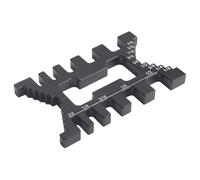 Jauge d'étrier tenon pour menuiserie de précision, mesures métriques et impériales, gabarit à queue d'aronde en aluminium pour scie à table, réglages de profondeur et de hauteur, 95 x 59 x 8 mm