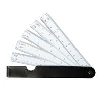 Jauge d'éventail, Règle réduction éventail, Règles de Pliage, échelle en Plastique, Semelle géométrique de la règle de Dessin Outil de Mesure, échelles métriques 1:20 1:25 1:50 1:75 1:100 1:125