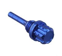 Jauge d'huile hexagonale pour moteur de moto - En alliage d'aluminium CNC - Résistant à l'usure - Non déformé - Installation directe - Haute universalité - Bleu