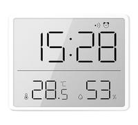 Jauge d'humidité et de température intérieure : hygromètre numérique précis avec affichage clair, historique niveaux élevés bas, design compact et résistant | Dispositif de mesure du capteur moniteur