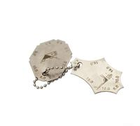 Jauge d'inspection de soudage en acier inoxydable - Outil de mesure de filet et de gorge - Lecture précise de la taille des jambes et de la gorge pour le travail des métaux et