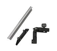 Jauge d'onglet de 450 mm avec rail d'arrêt de table, outils de travail du bois, poignée poussoir, dos simple, kit d'outils en aluminium et bakélite pour adultes pour hommes