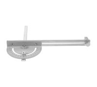 Jauge D'onglet de Précision pour Scie Circulaire, Réglage D'angle | Accessoire en Métal Argenté, Positionnement Précis, Atelier sur Établi, pour Bois et Montage DIY