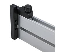 Jauge d'onglet pour scie de table avec règle d'angle réglable et butée de rail, rail de guidage en oxyde d'aluminium pour clôture de travail du bois, compatible avec les scies de table et Ro(B)