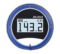 Jauge électronique pour courbes et droites, règle numérique avec fonction de diamètre, unités cm/pouce/pied, 99 mémoires de données, compact 17 mm d'épaisseur, bleu