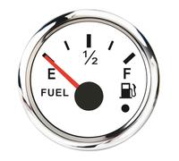 Jauge étanche 52 mm 0-190 ohm, jauge de Niveau d'eau/d'égout/de Carburant, température d'huile, Pression avec Alarme for Bateau, Voiture, voltmètre(Fuel Gauge WS)
