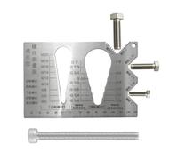 Jauge Filetage Vis - Carte Double-Face Boulon Mesure | Recherche Taille Métrique pour Longueur Diamètre Pas Dent | Outil Calibres pour Plomberie Ingénierie Réparation Maison