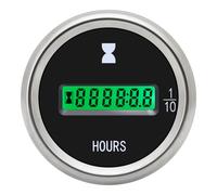 Jauge Horaire Numérique Led Universelle,Compteur Électronique,Rétroéclairage Vert,Moto,Voiture,Bateaux Marins,Rl