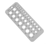 Jauge métrique de 29 tailles d'embouts en acier inoxydable avec foret pour boulon en acier et fil compatible avec perceuse gadget pour Si impérial