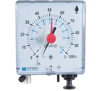 Jauge pneumatique - AFRISO - 28000 - Universelle pour cuve fioul - Télé-indication jusqu'à 50 m - Échelle double