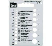 Prym Jauge pour aiguilles à tricoter 611740 Gris