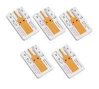 Jauge Profondeur Pneu 0-20mm - Lot de 5 Outils de Mesure Usure Pneu Haute Précision, Jauge de Profondeur en Plastique ABS Léger avec Échelle Claire pour Voiture Moto Camion Van et SUV