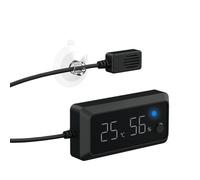 Jauge Température et Humidité Reptile - Thermomètre Hygromètre Digital | ABS Capteur Rapide 0-65°C 10-90% HR - Moniteur Intelligent pour Tortue Gecko Crapaud Cornu Terrarium Incubation Électronique