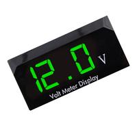 Jauge Tension Automatique - Voltmètre Numérique Véhicule Précision, Compteur Affichage LED 12V Moto | Indicateur Tension Étanche Imperméable Pour Voitures Bateaux Camping-Cars