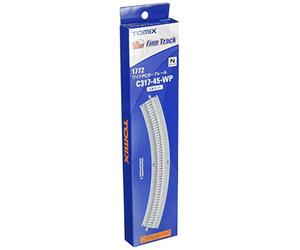 Jauge TOMIX N 1,772 Large Rail Courbe PC C317-45-WP (F) (4 Pieces definies)